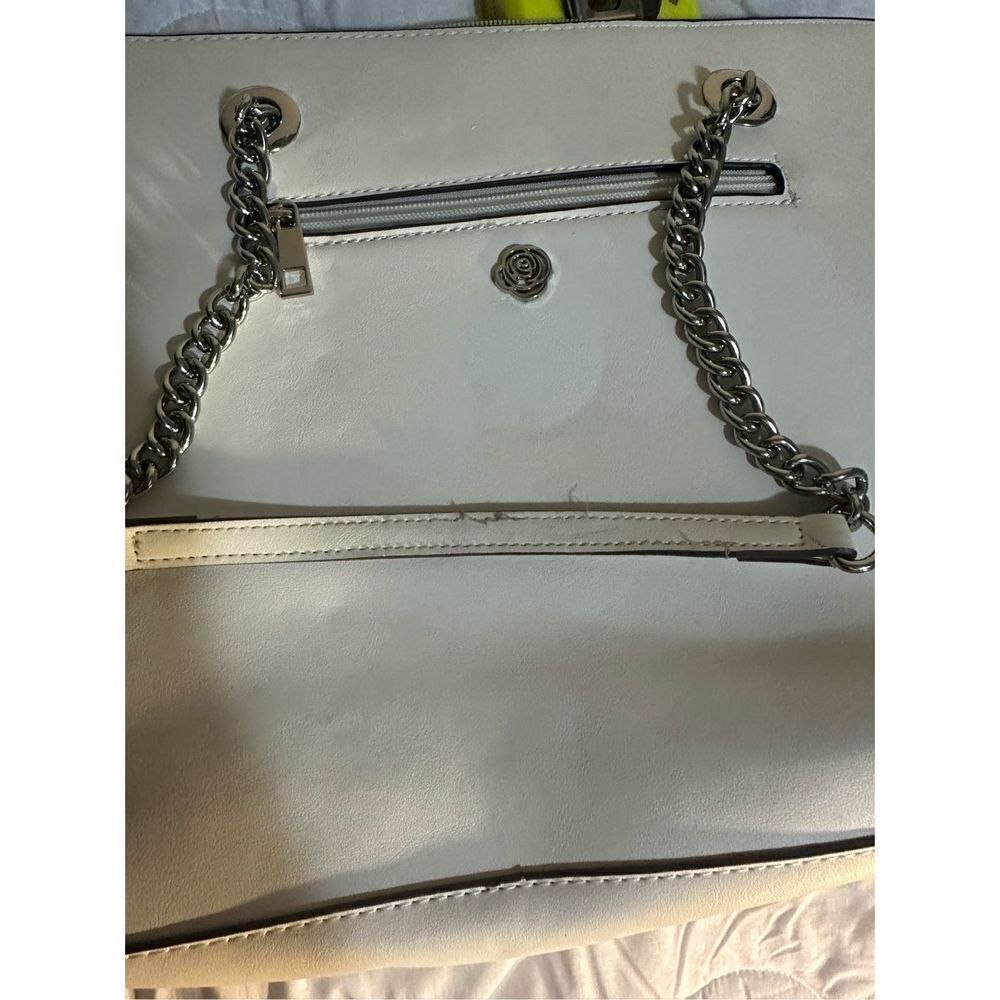 Carlos By Carlos Santana Cream Studded Purse - Picture 5 of 13